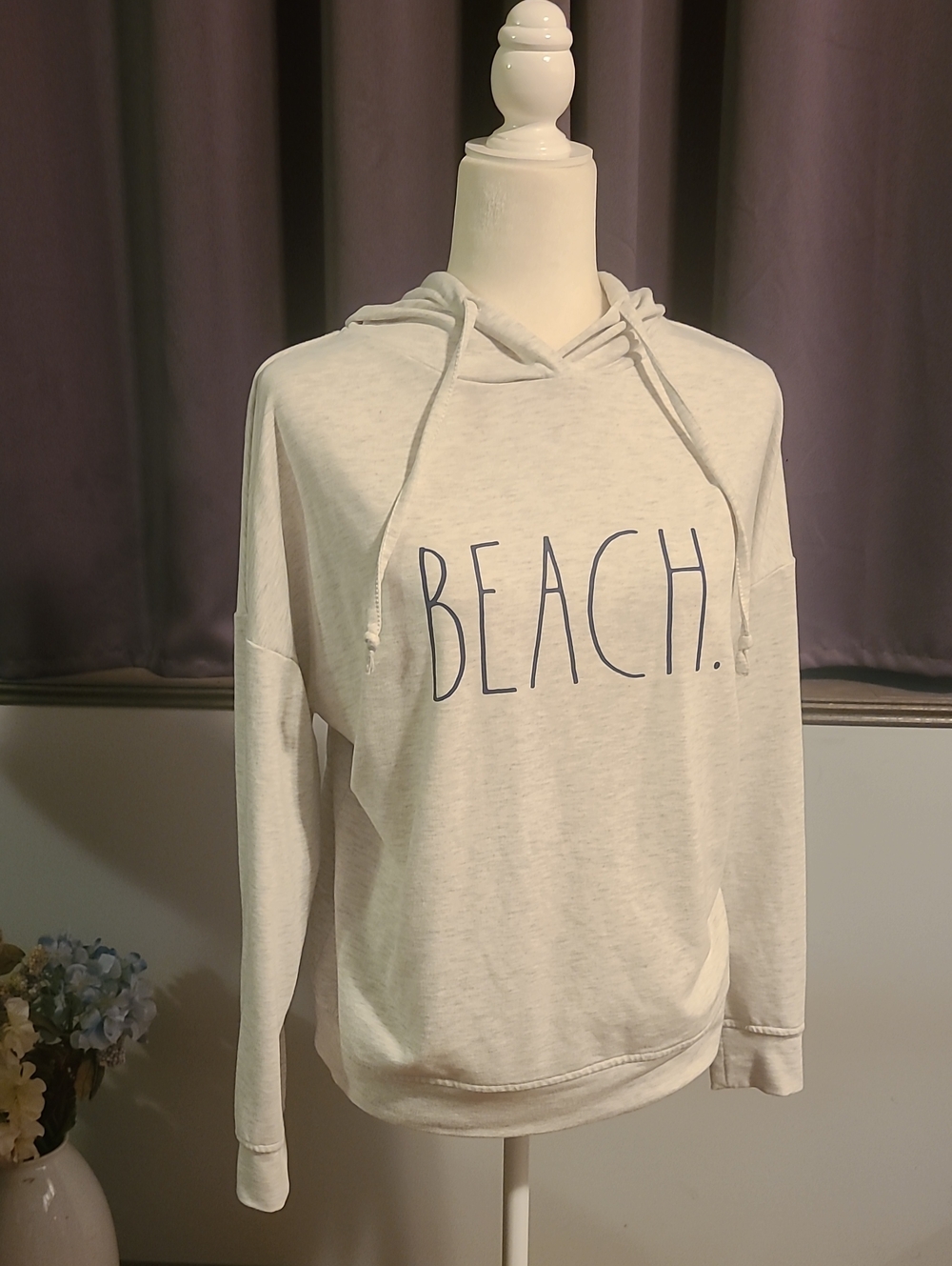 Rae Dunn Beach Graphic Hooded Sweatshirt - Small